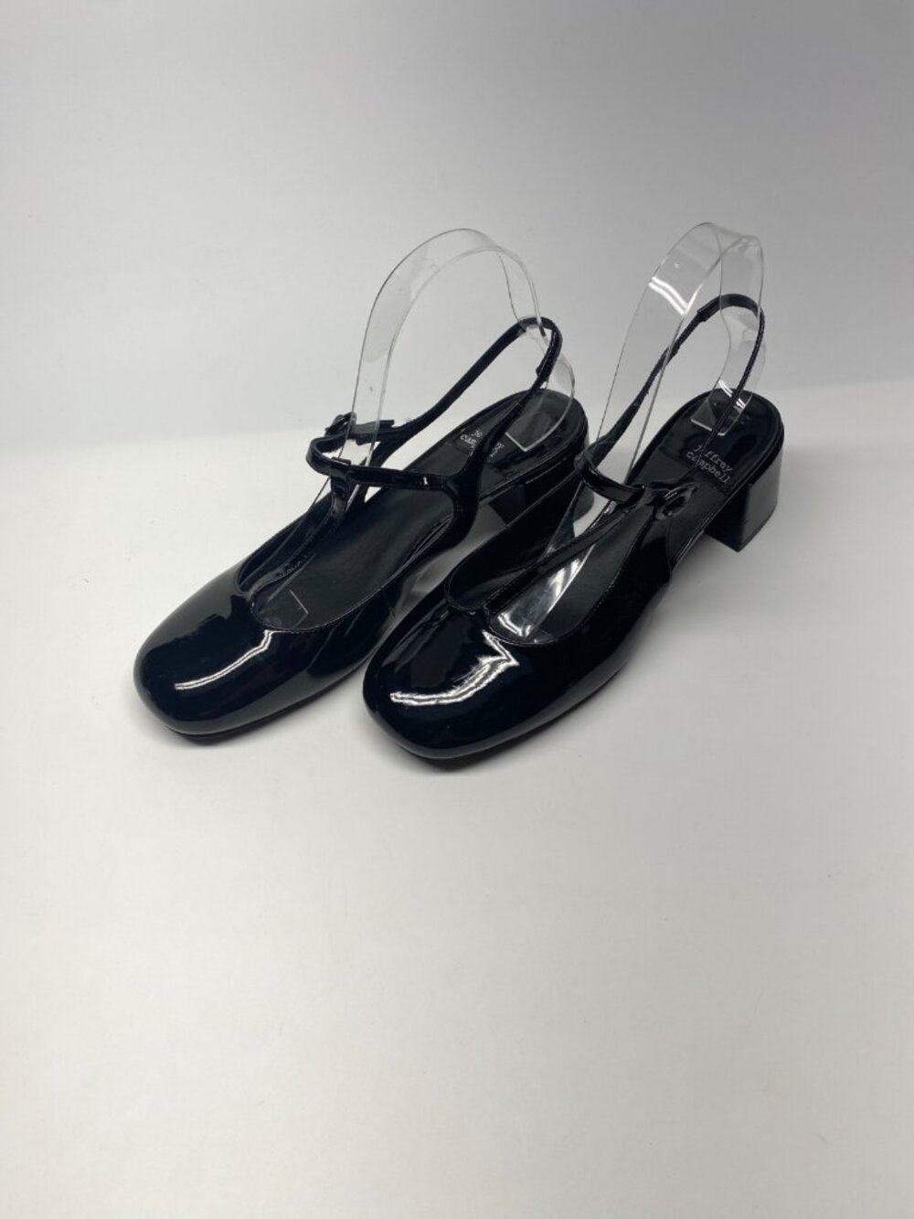 Jeffrey Campbell Womens Black Patent Tierz Mary Jane Pump Sz 9